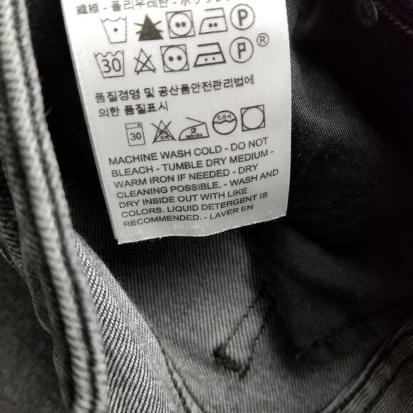 Levis Jeans Womens 26 Black 711 Skinny Stretch Denim *Read* - Picture 14 of 16